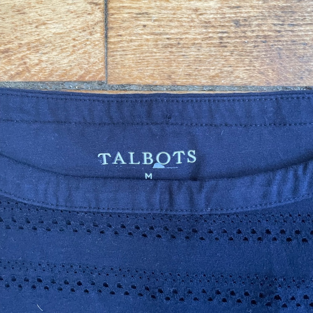 Talbots Women's Top Medium Navy - Picture 5 of 6